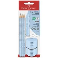 Faber-Castell Bleistift GRIP 2001 Bleistift-Set B sky blue 1 Set