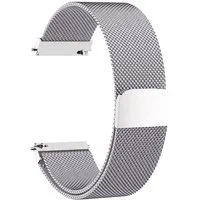 Sunicol Uhrenarmband 18/20/22mm Uhrenarmband, Mesh-Edelstahl, Magnetschließe, Schnellverschluss für Smart Watch oder normale Uhr