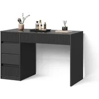 Livinity® Schminktisch Allia, Schwarz, ohne Spiegel (1-St)