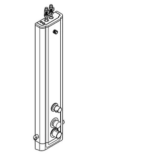 KWC Aquarotter DUPA, F5, hydr., Edelstahl, Therm., Umst Kopf-Handbrause, Hygieneeinheit, 3600004618 3600004618