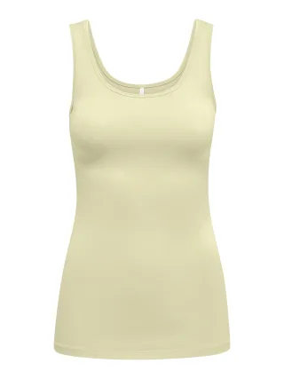 ONLY - ONLLIVE LOVE S/L TANK TOP NOOS Double Cream - Gr. - XS