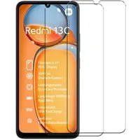 CoolGadget Schutzfolie Panzerfolie für Xiaomi Redmi 13C, (9H Härtegrad, 2x Schutzglas, 1xReinigungset), Panzer Schutzfolie 2 Stück für Xiaomi Redmi 13C Glas Folie