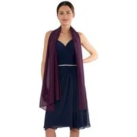 MayTree Modeschal Chiffon Schal Stola Umschlagtuch für Abendkleid Cocktailkleid 70x180, (Stück, 1-St)
