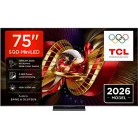 TCL 75C8LX1 Mini-LED-Fernseher (189 cm/75 Zoll, 4K Ultra HD, Google TV, SQD-Mini LED, HDR 6000 Nits, 100%BT.2020, 144Hz, AiPQ Pro,Dolby Vision)