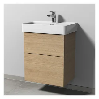 Sanipa 3way Waschtischunterbau zu Laufen Pro S Waschtisch mit 2 Auszügen, Eiche-Nordic SM78548