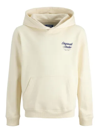 JACK&JONES - JORNORREBRO TYPO BACK SWEAT HOOD SN JNR Antique White - Gr. - 140