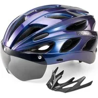 ROCKBROS Fahrradhelm Rennradhelm mit abnehmbarem Visier, Cityhelm, leichter Cityhelm