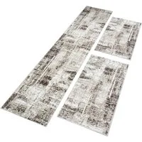 OTTO home Bettumrandung Salsa, Höhe 9 mm, (3-tlg), mit besonders weichem Flor, Kurzflor, im Vintage-Look, dichte Qualität