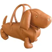Einkaufszauber Schultertasche Designer Handtasche Dackel Hund Braun, Das perfekte Geschenk für jede Hundebesitzerin