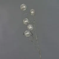 Kunstzweig Kunst Edeldistel Zweig Robby, Silber, 100cm, Ø6cm Distel (Mannstreu), artplants, Höhe 100.0 cm