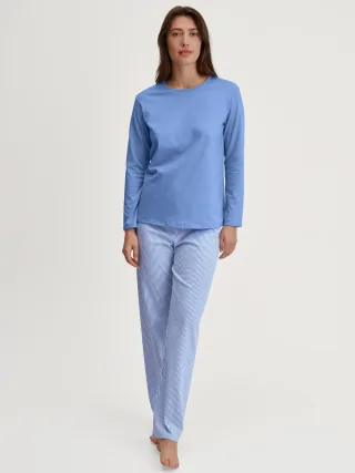CALIDA - DAMEN Pyjama hydrangea blue - Gr. - L