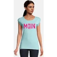 salzhaut T-Shirt BIIKE - MOIN Damen Tailliert salzhaut T-Shirt – bequeme Qualität und nordisch klares Design für ein
