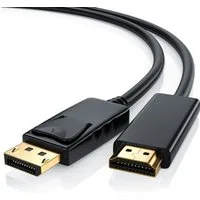 CSL Audio- & Video-Kabel, DisplayPort, HDMI, (200 cm), DP Monitor Kabel mit Audioübertragung - 2m