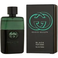 GUCCI Eau de Toilette Guilty Black Pour Homme EDT Herren Spray, Frisch-würziger Duft mit Orangenblüten, Koriander und Patchouli