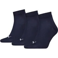 PUMA Kurzsocken PUMA UNISEX QUARTER PLAIN 3P (3 Paar) Atmungsaktiv, Rippenbündchen, weiche Baumwollmischung