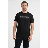Calvin Klein T-Shirt Rundhalsausschnitt, Regular Fit, Logoschriftzug