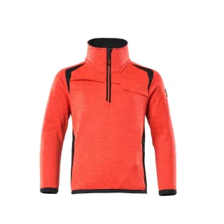 MASCOT Fleecepullover für Kinder ACCELERATE SAFE Hi-vis Rot / Schwarzblau 140 - 19903-316-22210-140