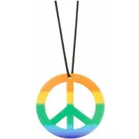 TK Gruppe Kostüm Hippie Kette – Peace Schmuck für Fasching, Karneval & 70er-Jahre Party