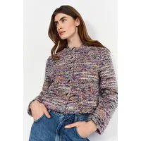 RICHROYAL Bouclèjacke in Multicolor, gerade Form
