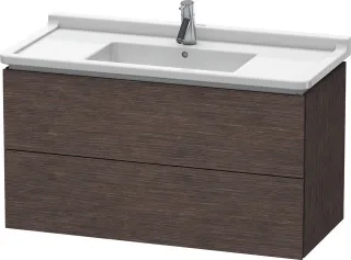 Duravit L-Cube Waschtischunterbau wandhängend Eiche dunkel gebürstet Matt 1020x469x558 mm - LC626607 LC626607272