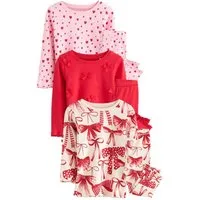 Next Pyjama Snuggle Schlafanzug aus Baumwolle im 3er-Pack (6 tlg)