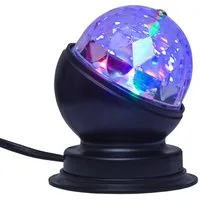 SATISFIRE Discolicht Disco-Lamp Lichteffekt für Party + Dekoration 3-Farbiges Farbenspiel