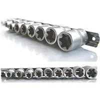 Falon-Tech Steckschlüssel Steckschlüssel Stecknüsse Nüsse Schrauben Satz Werkzeug Set 9-tlg 1/2 (9 St)