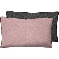Biberna Kissenbezug HERMAL Melange Flanell uni, mit Reißverschluss, Wendekissenbezug, (1 Stück), Feinflanell, Made in Germany zertifiziert, kuschelig weich, mit Paspel