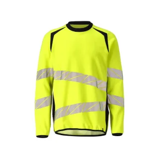 MASCOT Herren Sweatshirt ACCELERATE SAFE Hi-vis Gelb / Schwarzblau M - 19084-781-17010-M