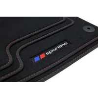 teileplus24 Auto-Fußmatten F657 Velours Fußmatten Set kompatibel mit BMW 5er E60 E61 2003-2010