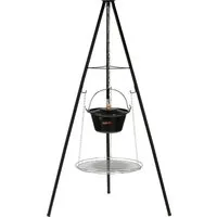 TRIZERATOP Holzkohlegrill Hängegrill Dreibein und Hängekessel 49cm, Hängegrill Dreibein und Hängekessel 49cm, Hängegrill Dreibein und Hängekessel 49cm