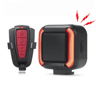 XANES 2 in 1 Wireless Bicycle Burglar Alarm Taillight 120dB High Volume,USB Rechargeable, Waterproof Remote Bike Rear