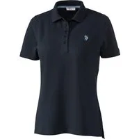 U.S. Polo Assn. Poloshirt Stretch-Piqué mit taillierte Passform
