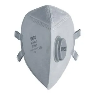 uvex silv-Air pro 8313 Atemschutzmaske FFP3 mit Ausatemventil silber one size - 8708313