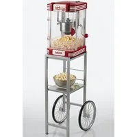 SALCO 2-in-1-Popcornmaschine SET SNP-24, Edelstahlkessel, Eingebautes Rührsystem, inkl. Popcorn-Schale