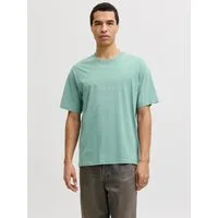 Jack & Jones Rundhalsshirt JJESTAR mit Pigmentprint und Baumwollgefühl Baumwolle, relaxed fit