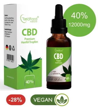 CBD ÖL 40 % Vollspektrum Hanf Öl 30ml