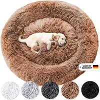 Wahre Tierliebe Tierbett - Flauschiges Hundebett Fluffy Wolke, Deutschlands Original, 100% Polyester, Made in Germany, Verschiedene Größen und Farben, waschbarer Bezug