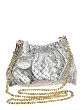Anna Luchini Silber Rindsledertasche