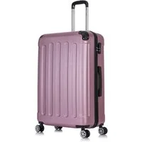 Flexot Hartschalen-Trolley F-2045 Kofferset, 360° Rollen, robuster Reisekoffer, Bordcase, 4 Rollen, Robuster und moderner Koffer mit vier 360° Rollen und Zahlenschloss