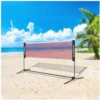 Clanmacy Badmintonnetz Tennisnetz mit Ständer Höhenverstellbar faltbares Polyester 310 cm