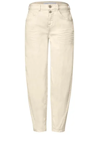 Street One - Barrel Fit Hose beige - Gr. - 28