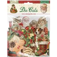 Stamperia Motivpapier Stanzmotive "Classic Christmas", 50 Teile