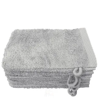 Lanudo? Waschhandschuh Pure Line 21x15 cm 6er Set Silber
