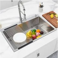 GarveeMore Einbauspüle aus Edelstahl Multifunktionales Spülbecken Küchenspüle