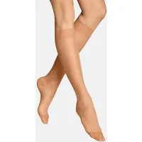 ITEM m6 Kniestrümpfe Invisible 15 DEN Echte Kompression, Nude-Look, ultrahaltbar, leicht, made in Germany