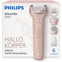 Philips Epilierer Series 9000 BRE718/00, Aufsätze: 5 St., nass und trocken verwendbar, mit 2 Geschwindigkeitsstufen