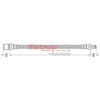 Metzger Bremsschlauch vorne rechts Fiat Doblo 119 223