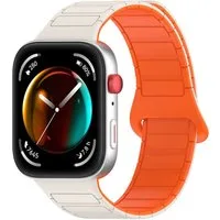 Wigento Smartwatch-Armband Silikon Magnetisch für Huawei Watch Fit 5 4 / Fit 5 4 Pro 3 Verschluss, Outdoor Armband, Verstellbar