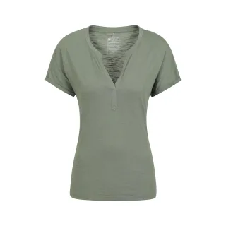 Mountain Warehouse Damen Skye Slub T-Shirt (Khaki Grün)